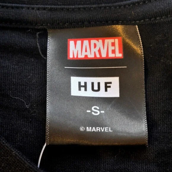 HUF x Marvel Venom All Over Print Black Shirt Mens Small New With Tags - Picture 4 of 9